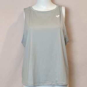 Women's Best Mist Gray Power Workout Tank Top size 2XL